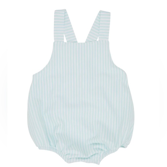 The Beaufort Bonnet Company Other - TBBC Stillman Sunsuit Sea Island Seafoam Stripe 18/24m NWT
